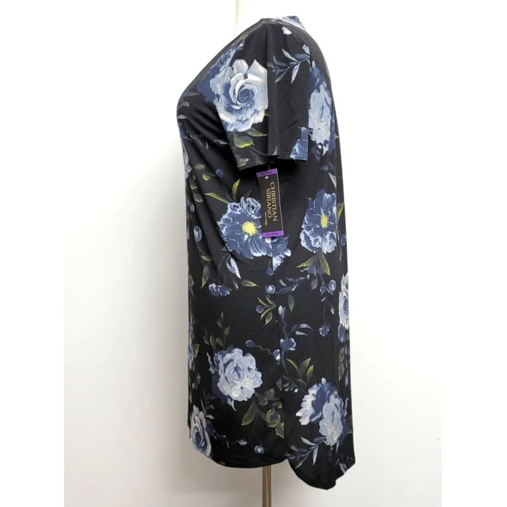 Christian Siriano black floral